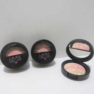 LAURA GELLER BAKED BALANCE-N- BRIGHTEN FOUNDATION PORCELAIN 3 PC LOT